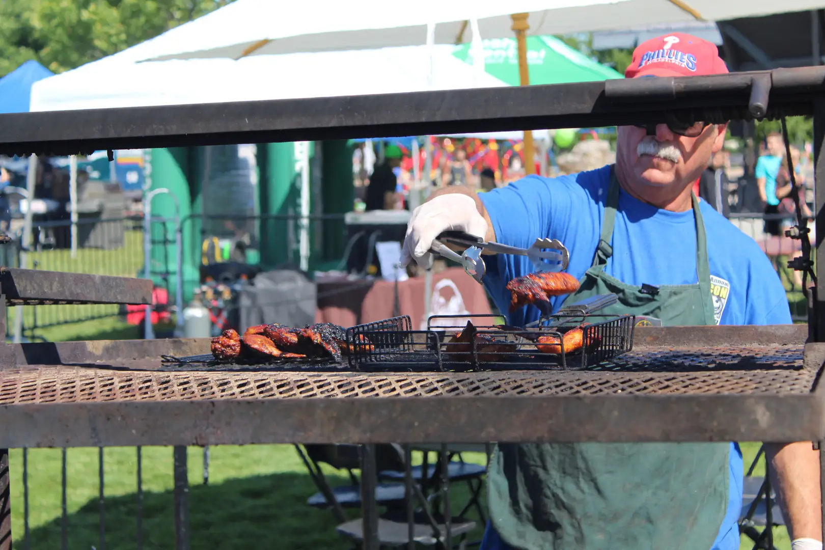 Some cooks enjoying Wing-Off