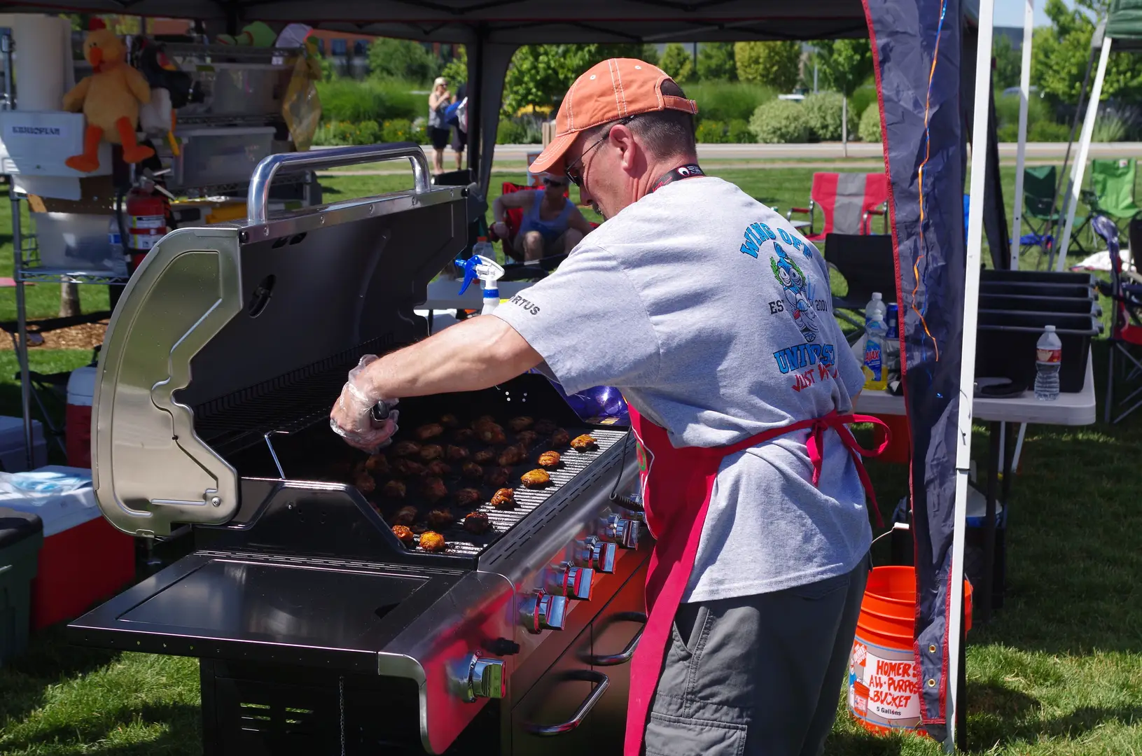 A photo of the Wing-Off event