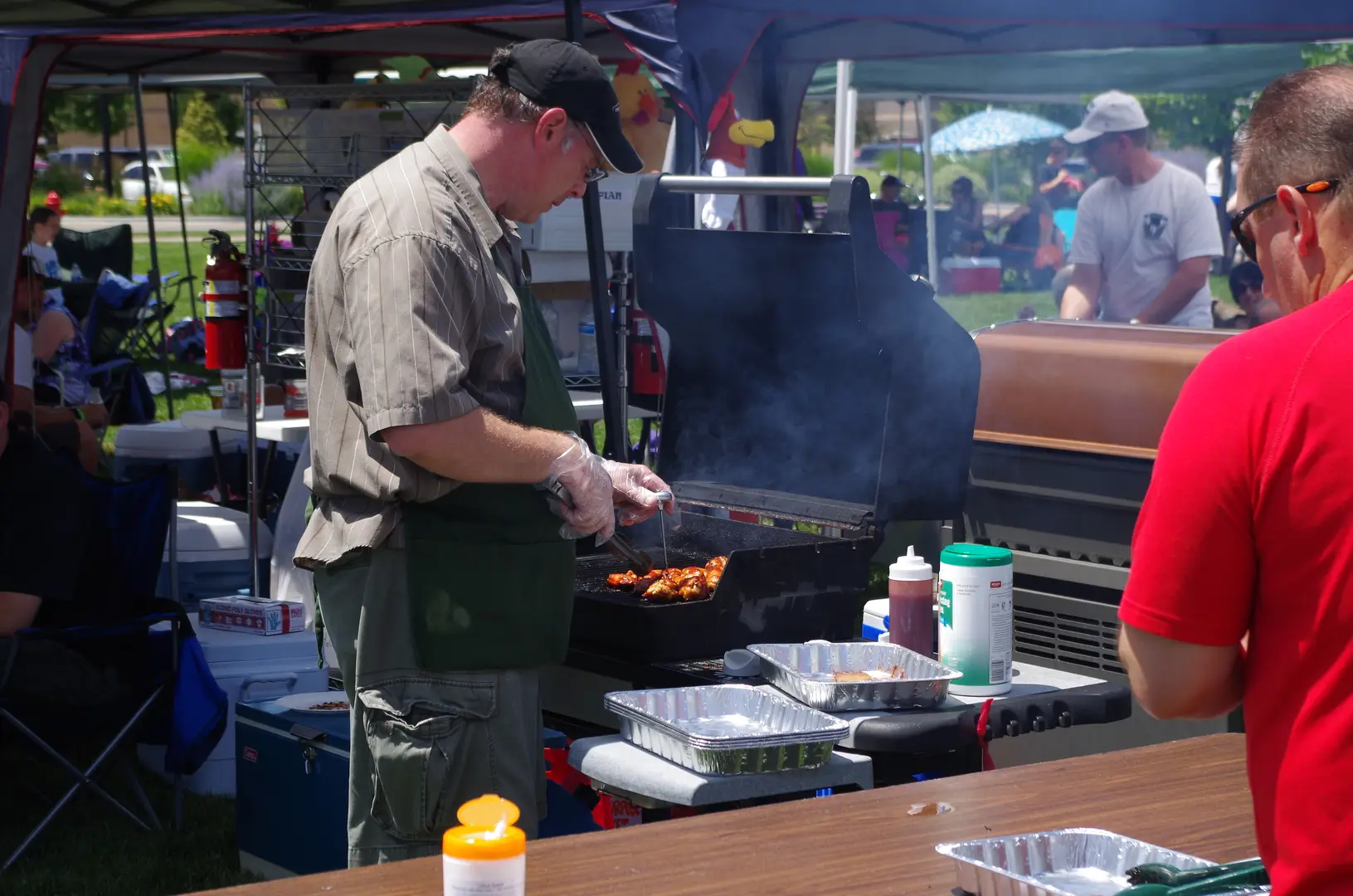 A photo of the Wing-Off event